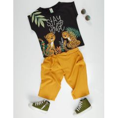 Stay Leo Girl Capri Set