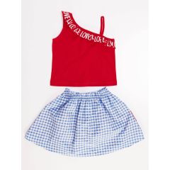 Poppy Love Girl Blouse&Skirt Set