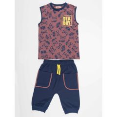 Sea Boy T-shirt&Baggy Pants Set