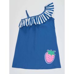 Strawberry Girl Poplin Dress