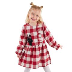 Bunny Plaid Girl Dress