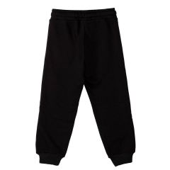 Plush Leopard Girl Black Tracksuit