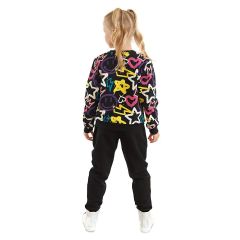 Street Style Girl Black Tracksuit