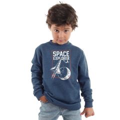 Space Boy Navy Blue Sweatshirt