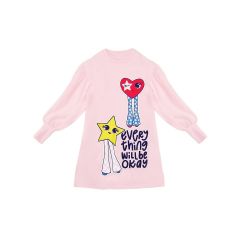 Fancy Heart Girl Pink Dress
