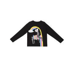 Rainbow Zebra T-shirt&Skirt Set