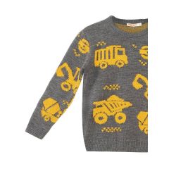 Construction Tools Boy Anthracite Knit Jumper