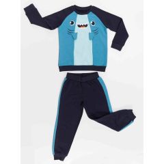 Shark Boy Navy Blue Tracksuit