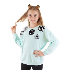 Flowers Girl Blue Sweatshirt
