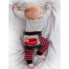 Fire Truck Baby Boy Leggings+Bodysuit Set