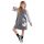 Wild Cat Girl Anthracite Reglan Dress