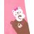 Teddy bear Girl Pink Jersey Dress