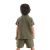 Dino Muslin Boy Shirt&Shorts Set