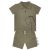 Dino Muslin Boy Shirt&Shorts Set