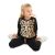 Plush Leopard Girl Black Tracksuit