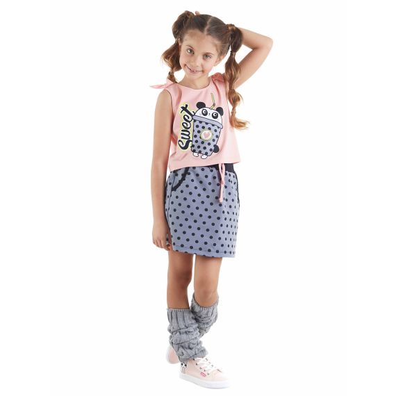 Girl's T-shirt&Skirt Set