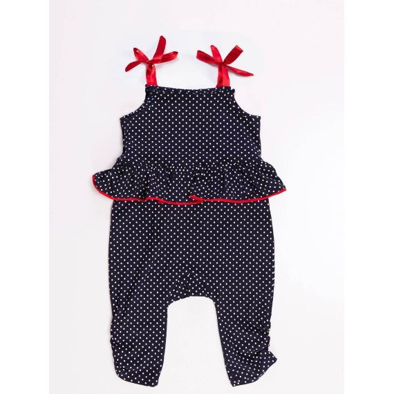 Cat Dotted Girl Overall
