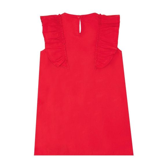 Ladybug Girl Red Poplin Dress