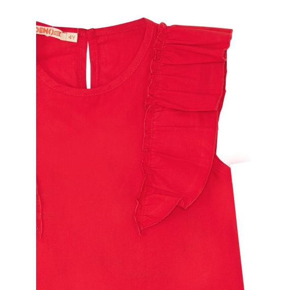 Ladybug Girl Red Poplin Dress