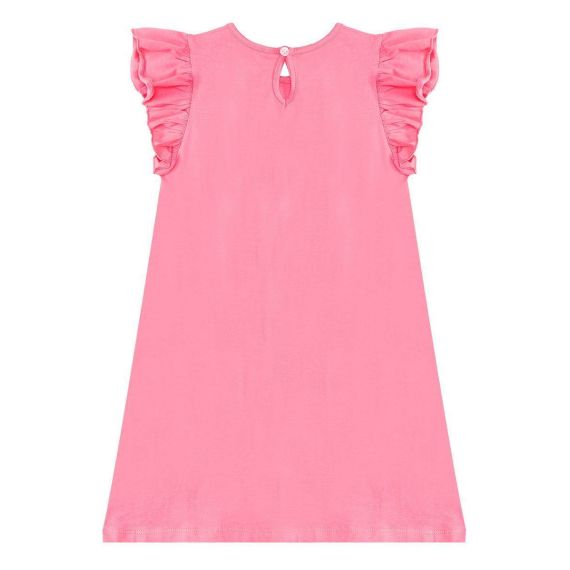 Teddy bear Girl Pink Jersey Dress