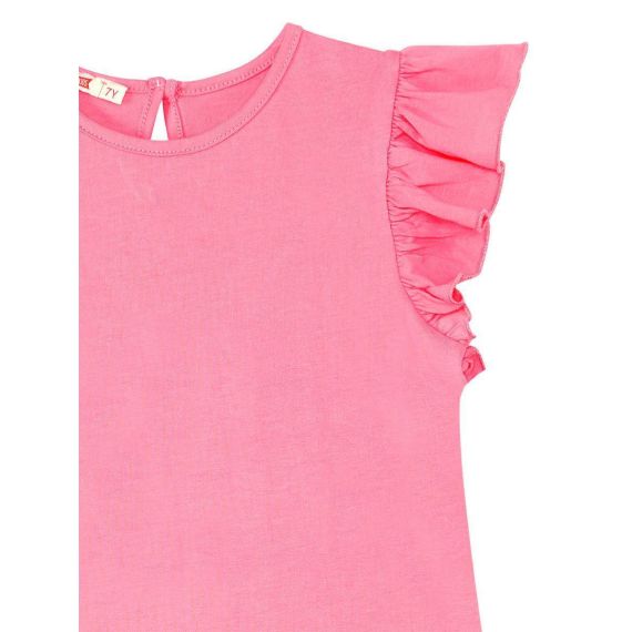 Teddy bear Girl Pink Jersey Dress