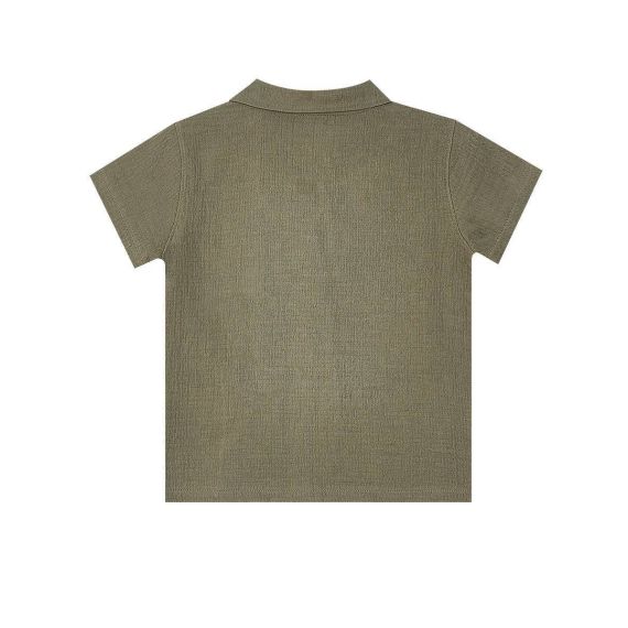 Dino Muslin Boy Shirt&Shorts Set