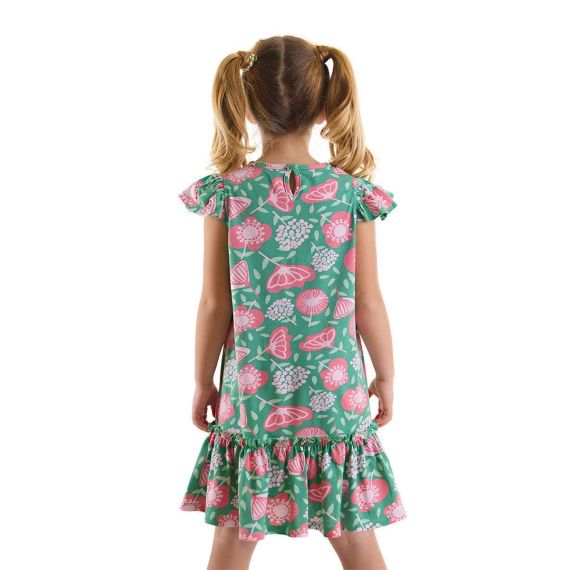 Pink Flowers Girl Dress