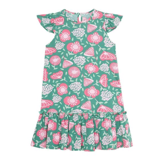 Pink Flowers Girl Dress