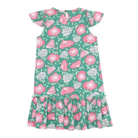 Pink Flowers Girl Dress