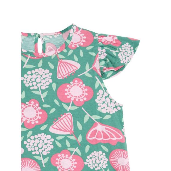 Pink Flowers Girl Dress