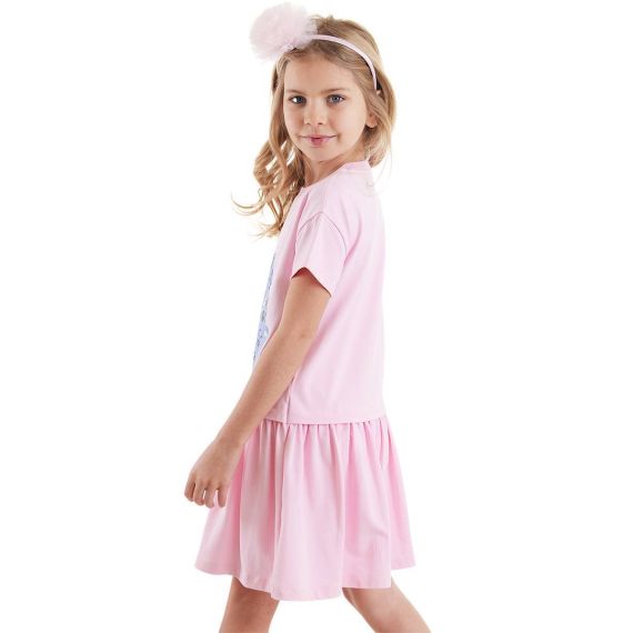 Funny Cats Girl Pink Dress