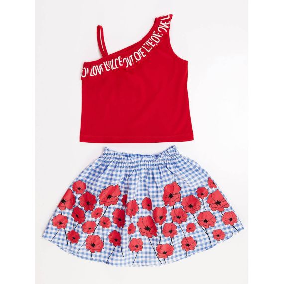 Poppy Love Girl Blouse&Skirt Set