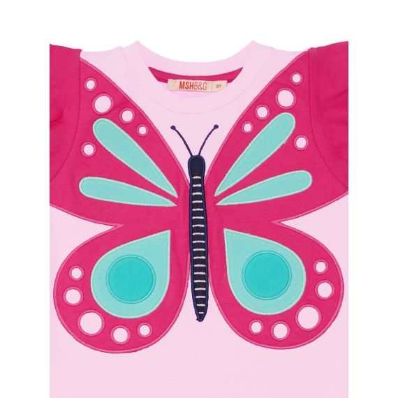 Pink Butterfly Dress
