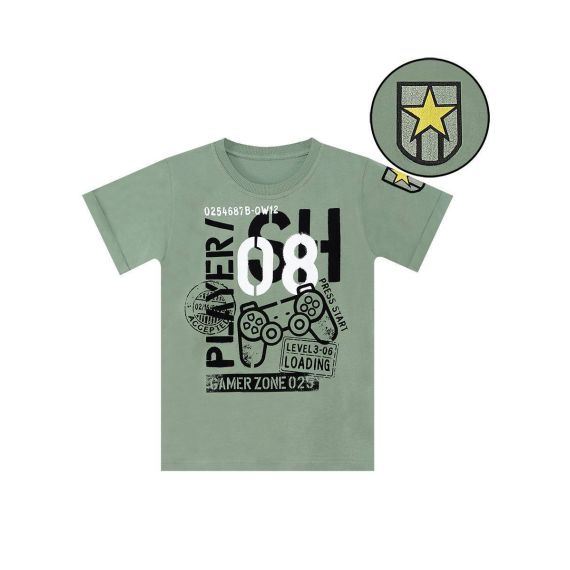 Player 08 Boy T-shirt&Capri Pants Set