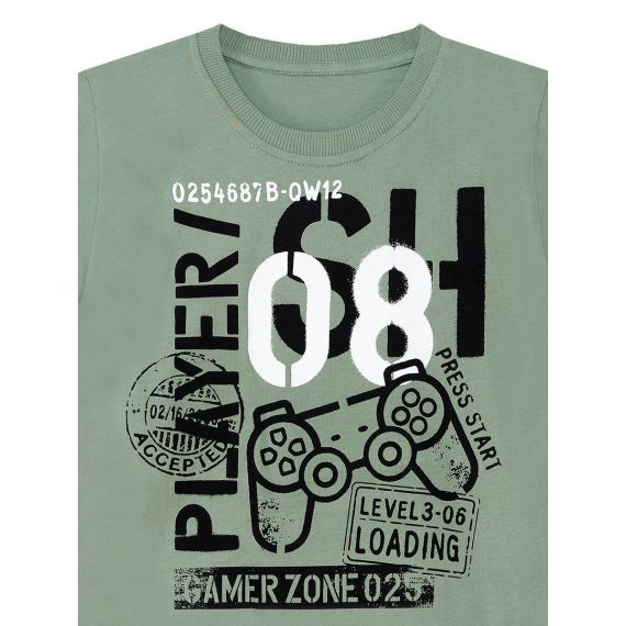 Player 08 Boy T-shirt&Capri Pants Set