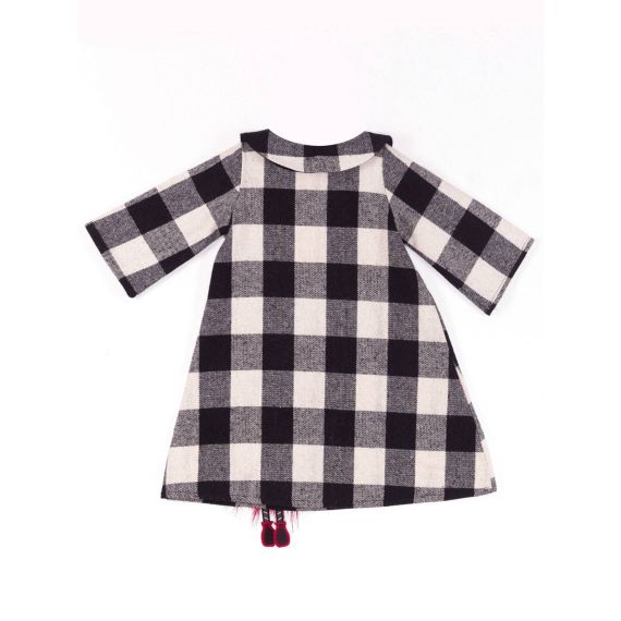 Pompom Checked Dress