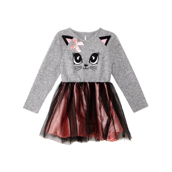 Grey Kitty Dress