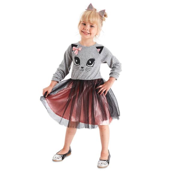 Grey Kitty Dress