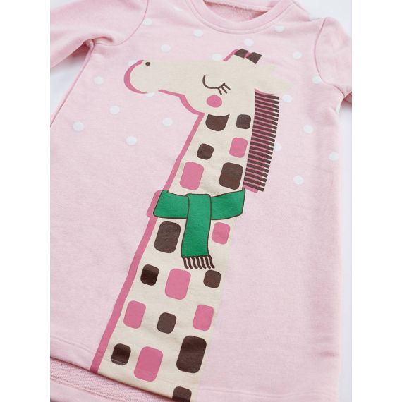 Giraffe Pink Girl Dress