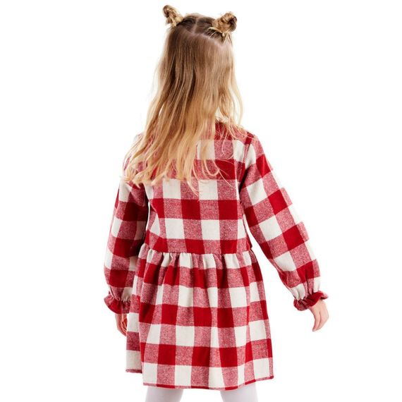 Bunny Plaid Girl Dress