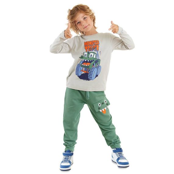 Monster Truck Boy T-shirt&Pants Set
