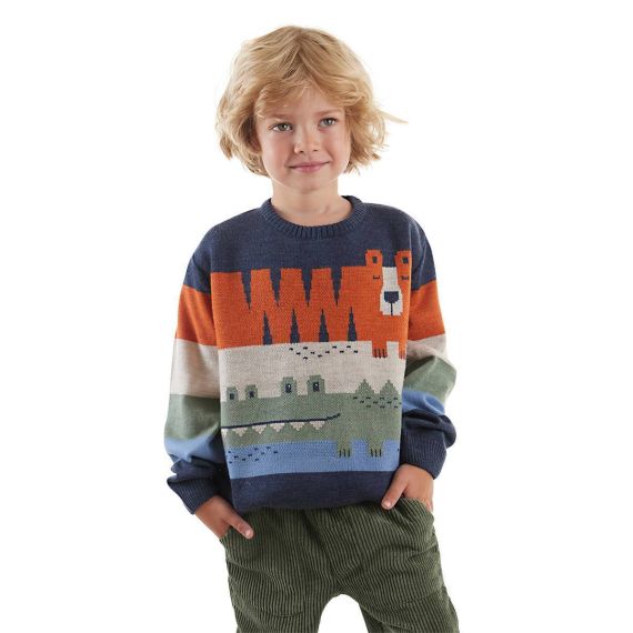 Animals Boy Knitted Jumper