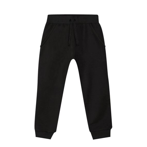 Slim Fit Unisex Black Joggers 