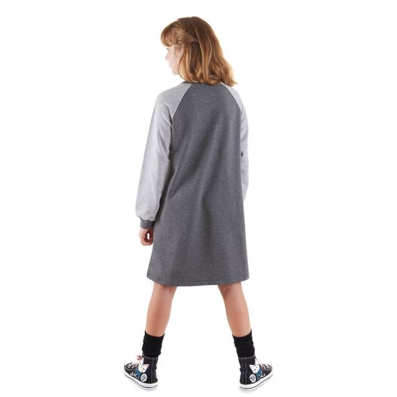 Wild Cat Girl Anthracite Reglan Dress