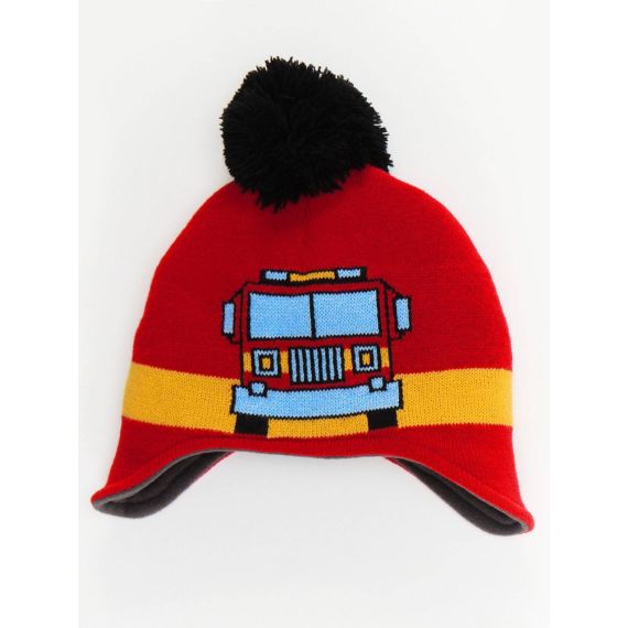 Fire Truck Boy Beanie