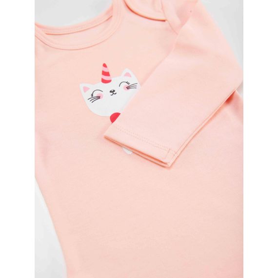Cat Baby Girl Leggings+Bodysuit Set