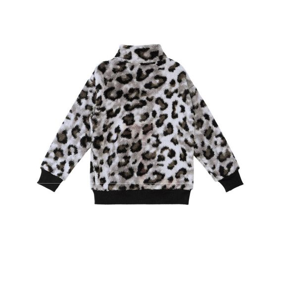 Leopard Plush Girl Sweatshirt
