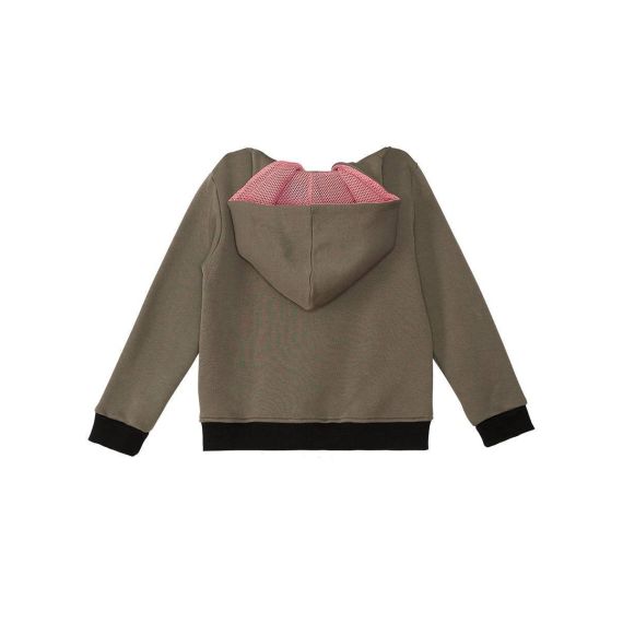 Nope Boy Khaki Zip-up Hoodie